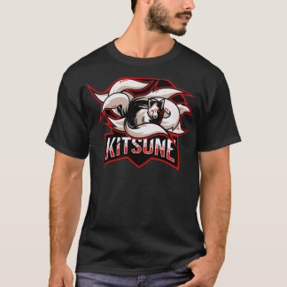 T-shirt Logo Kitsune Neuf Queue Fox Esport