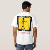 T-SHIRT LOGO LARGE SIMPLE DE LA VIE (Dos entier)