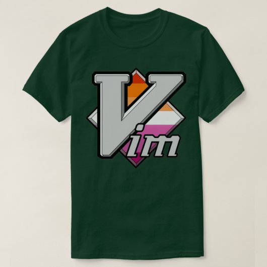 T-shirt Logo Lesbian Pride Vim (Design devant)