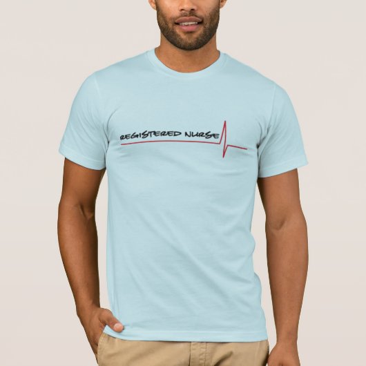 T-shirt Logo Médicale de RN d'infirmier autorisé (Devant)