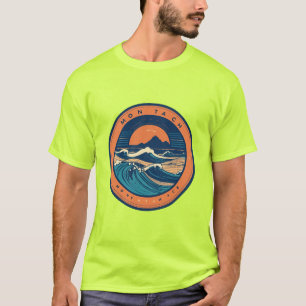 T-shirt Logo minimaliste de Montabeach avec vague océaniqu