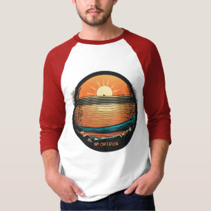 T-shirt Logo minimaliste Montabeach - Ocean Wave Design