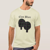 T-shirt Logo moderne de tartan de Blair de clan (Devant)
