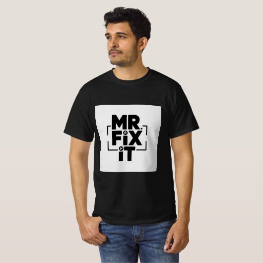T-shirt Logo moderne M. Fix It (Devant entier)