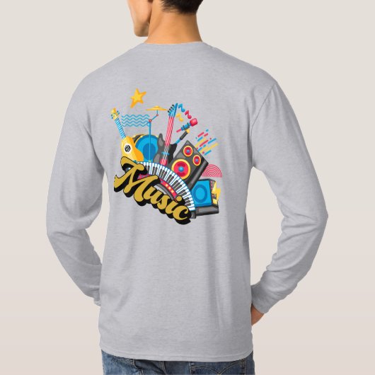 T-shirt Logo Muziek (Achterkant)