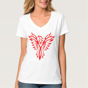 T-shirt Logo Mythique Phoenix Bird Rising (Rouge)
