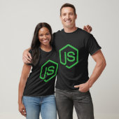 T-shirt Logo Nodejs JavaScript Web Developer (Unisexe)