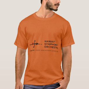 T-shirt Logo noir de l'Orchestre Symphonique d'Hawaï