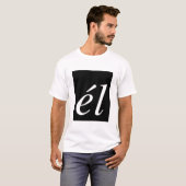 T-shirt Logo noir d'EL (hommes) (Devant entier)