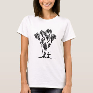 T-shirt Logo noir et blanc de longue chemise de la douille