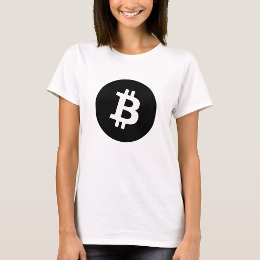 T-shirt Logo noir Express® Bitcoin Black W (Devant)