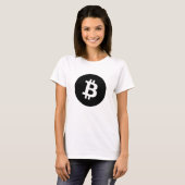 T-shirt Logo noir Express® Bitcoin Black W (Devant entier)