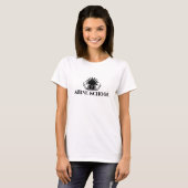 T-shirt logo noir pour dames (Devant entier)
