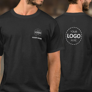 T-shirt Logo & Nom Modèle - Personnel du logo avant et arr