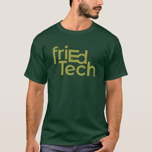 T-shirt Logo officiel de friEdTech dans Avocado Green (Devant)