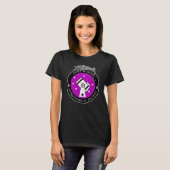 T-shirt Logo officiel féminin Chemise noire (Devant entier)