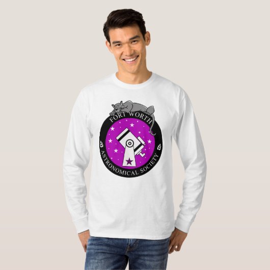 T-shirt Logo Officiel Homme Longue Manche Blanc T (Devant entier)