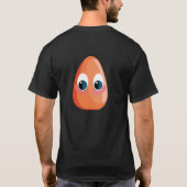 T-shirt logo orange Earth Hole (Dos)