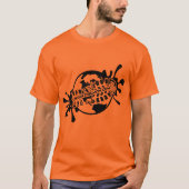 T-shirt Logo orange T de sécurité de WorkTheEarth (Devant)
