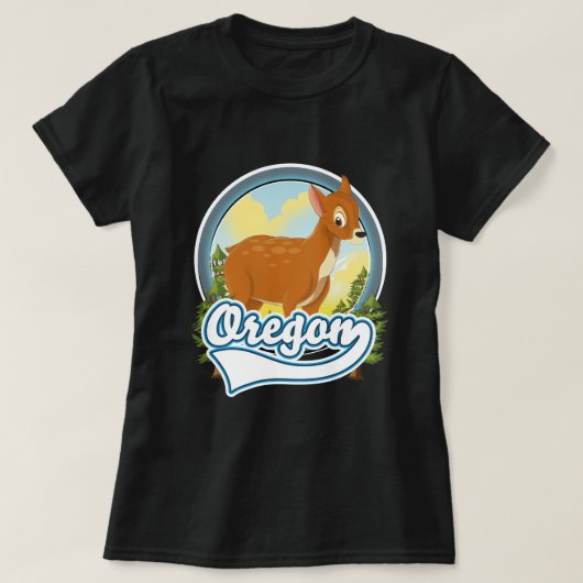 T-shirt logo Oregon Deer voyage (Design devant)