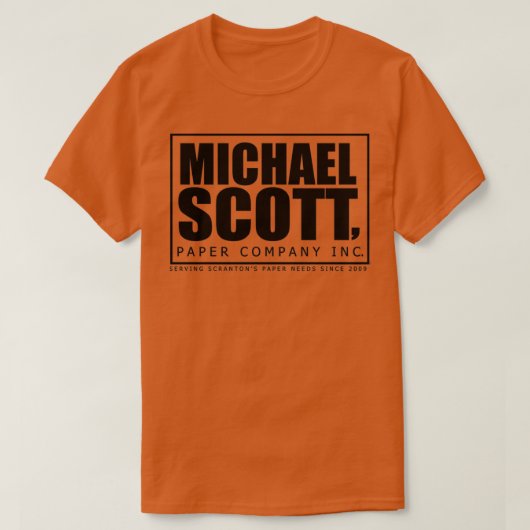 T-shirt Logo papier du bureau Michael Scott (Design devant)