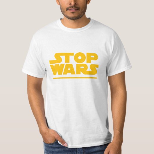 T-shirt Logo Parodie Stop Wars (Devant)
