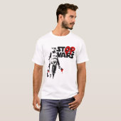 T-shirt Logo Parodie Stop Wars (Devant entier)