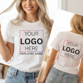 T-shirt Logo personnalisé avec le nom de l'employé | Perso