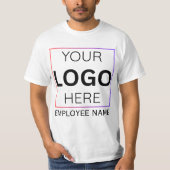 T-shirt Logo personnalisé avec le nom de l'employé | Perso (Devant)