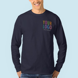 T-shirt Logo Personnalisé Chemise à manches longues en cot