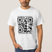 T-shirt Logo personnalisé et code QR (Devant)