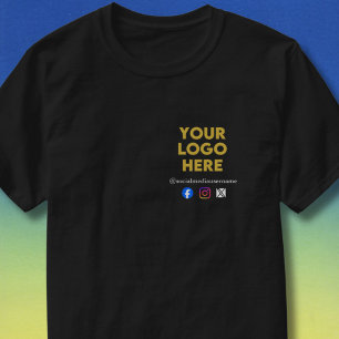 T-shirt Logo personnalisé et entreprise de médias sociaux