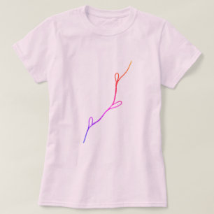 T-shirt Logo personnalisé simple et élégant ici société T