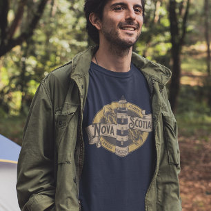 T-shirt Logo phare de la Nouvelle-Écosse Maritimes canadie