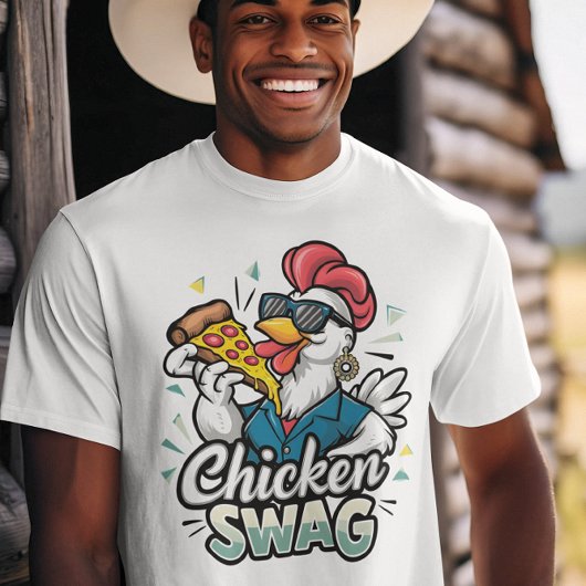 T-shirt Logo Pizza Pecking Poultry