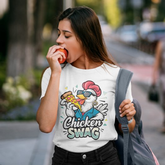 T-shirt Logo Pizza Pecking Poultry