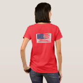 T-shirt Logo plus drapeau américain (Dos entier)