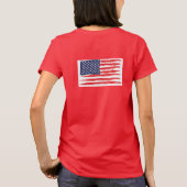 T-shirt Logo plus drapeau américain (Dos)