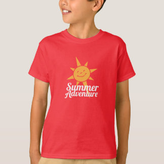 T-shirt Logo principal de camp d'aventure d'été - enfant