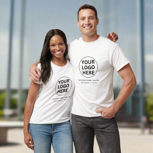 T-shirt Logo professionnel et texte de marque Uniforme