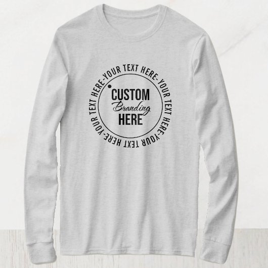 T-shirt Logo promotionnel gris Vêtements simples