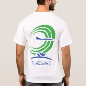 T-shirt Logo Quesst de la NASA Supersonic White 100% coton (Dos)