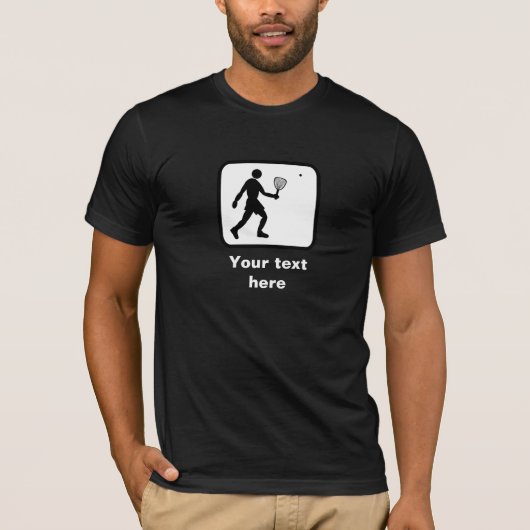 T-shirt Logo Racquetball — Personnalisable (Devant)