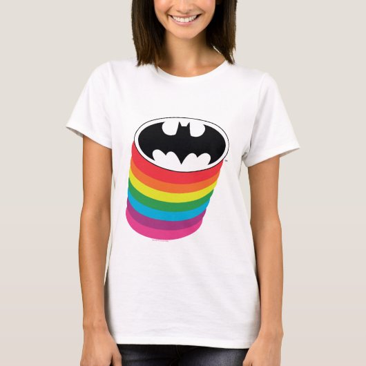 T-shirt Logo Rainbow de Batman (Devant)
