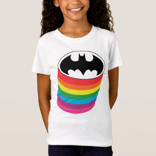 T-Shirt Logo Rainbow de Batman (Devant)