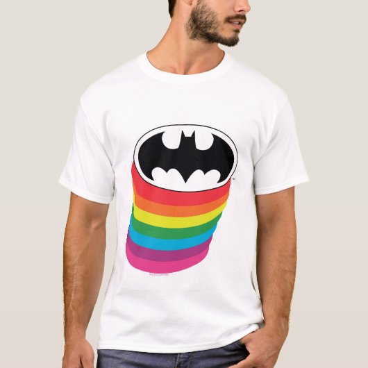 T-shirt Logo Rainbow de Batman (Devant)