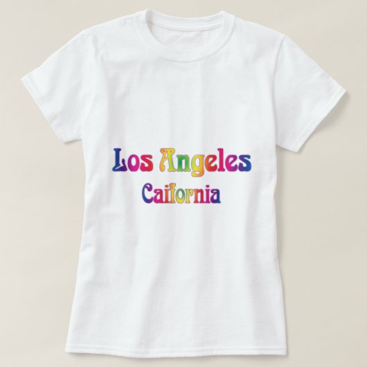 T-shirt Logo Rainbow de Los Angeles (Design devant)