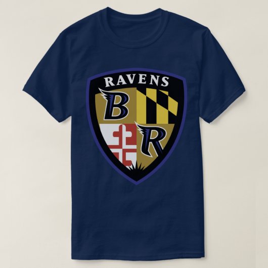 T-SHIRT LOGO RAVENS (Design devant)