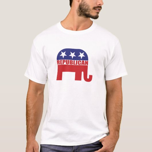 T-shirt Logo républicain d'éléphant (Devant)