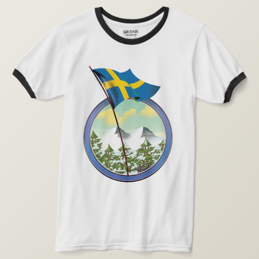 T-shirt Logo rétro de Suède (Design devant)